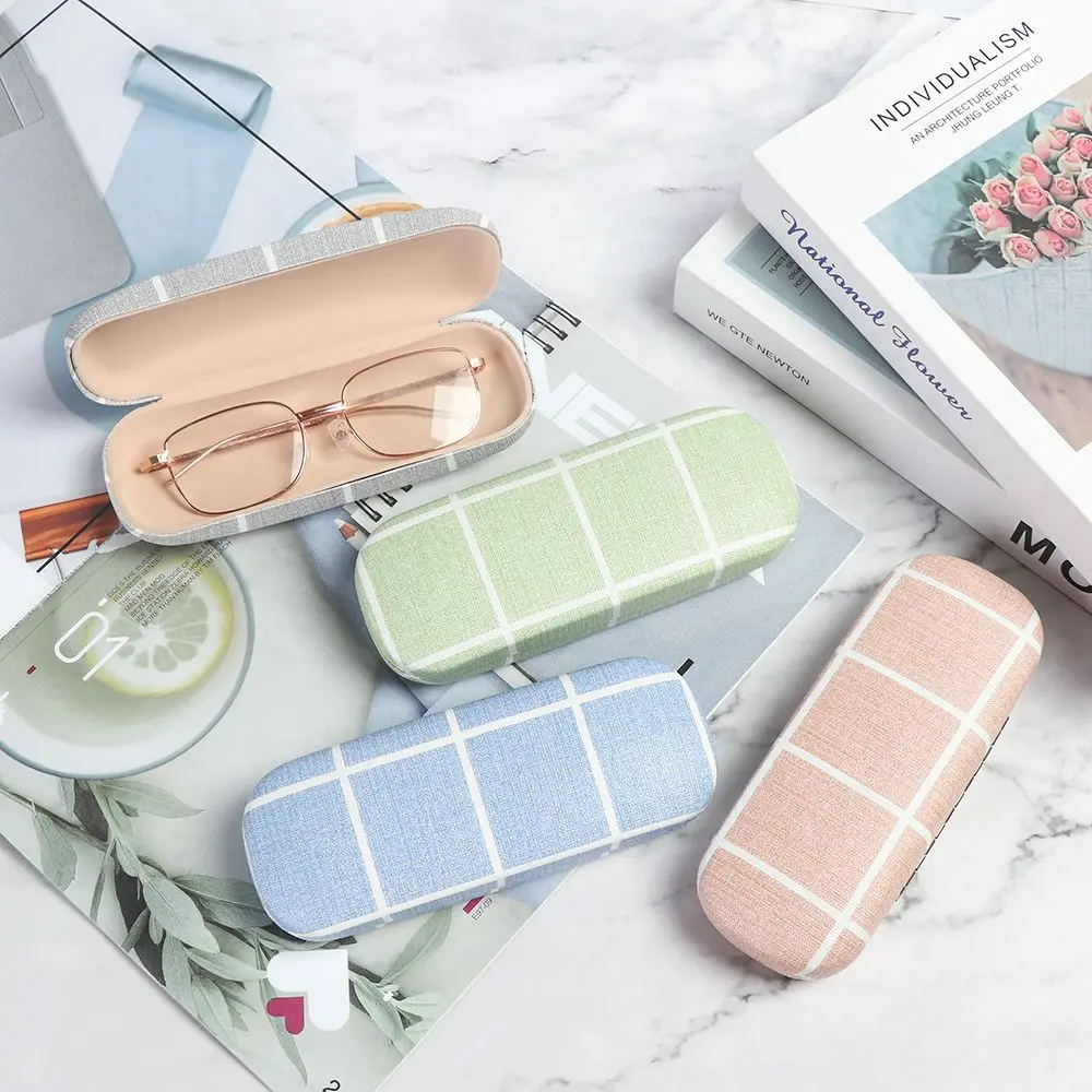 

Fresh Style Linen Cloth Pouch Bag Hard Spectacle Case Sunglasses Box Eyeglasses Case Eyewear Protector