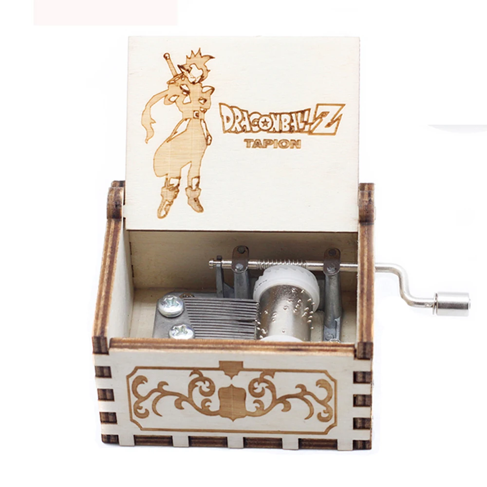 

HOT Animation Dragon Ball Demon Slayer Neverland Totoro Attack On TitanWooden Hand Crank Music Box Birthday Christmas Gift