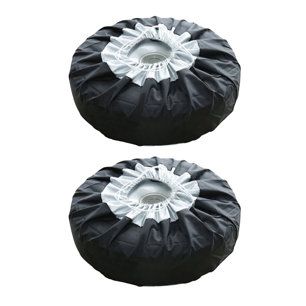 

Universal Wheel Tire Cover Wheel Tire Dustproof Covers Oxford Cloth Car Tire Covers Wheel Protector Protective Tire Cover