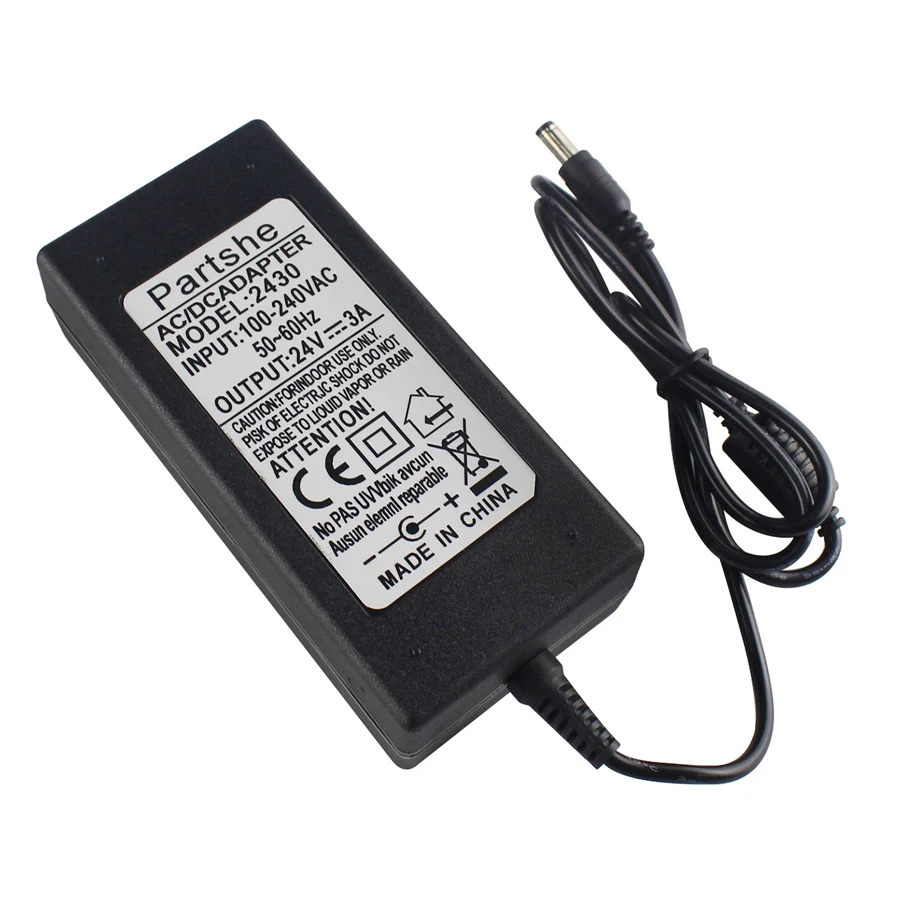 

24V 3A 5.5mm*2.5mm AC/ DC Adapter Power Supply For TSC TTP-244Plus 243E 342E pro Barcode Printer