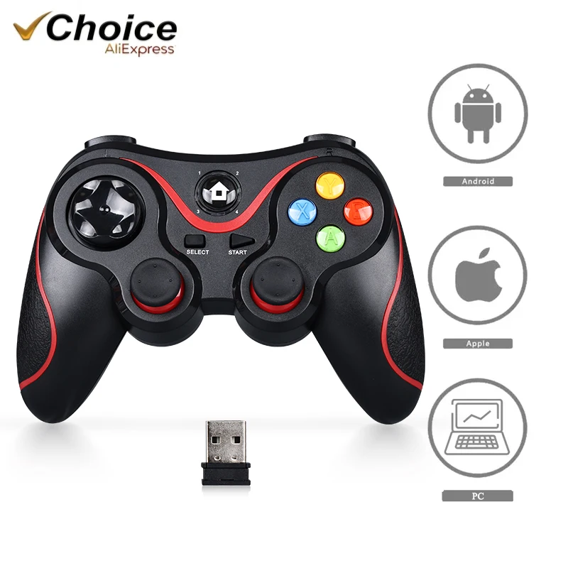 Беспроводной игровой контроллер Bluetooth для ПК Android, планшета, ТВ ...