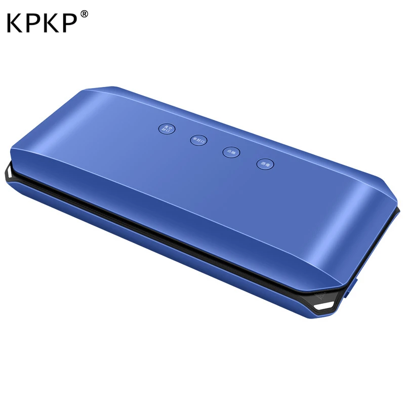 

Вакуумный упаковщик KPKP для дома и ресторана, автоматический вакуумный упаковщик синего цвета для сохранения сухих и влажных продуктов, 32 см...