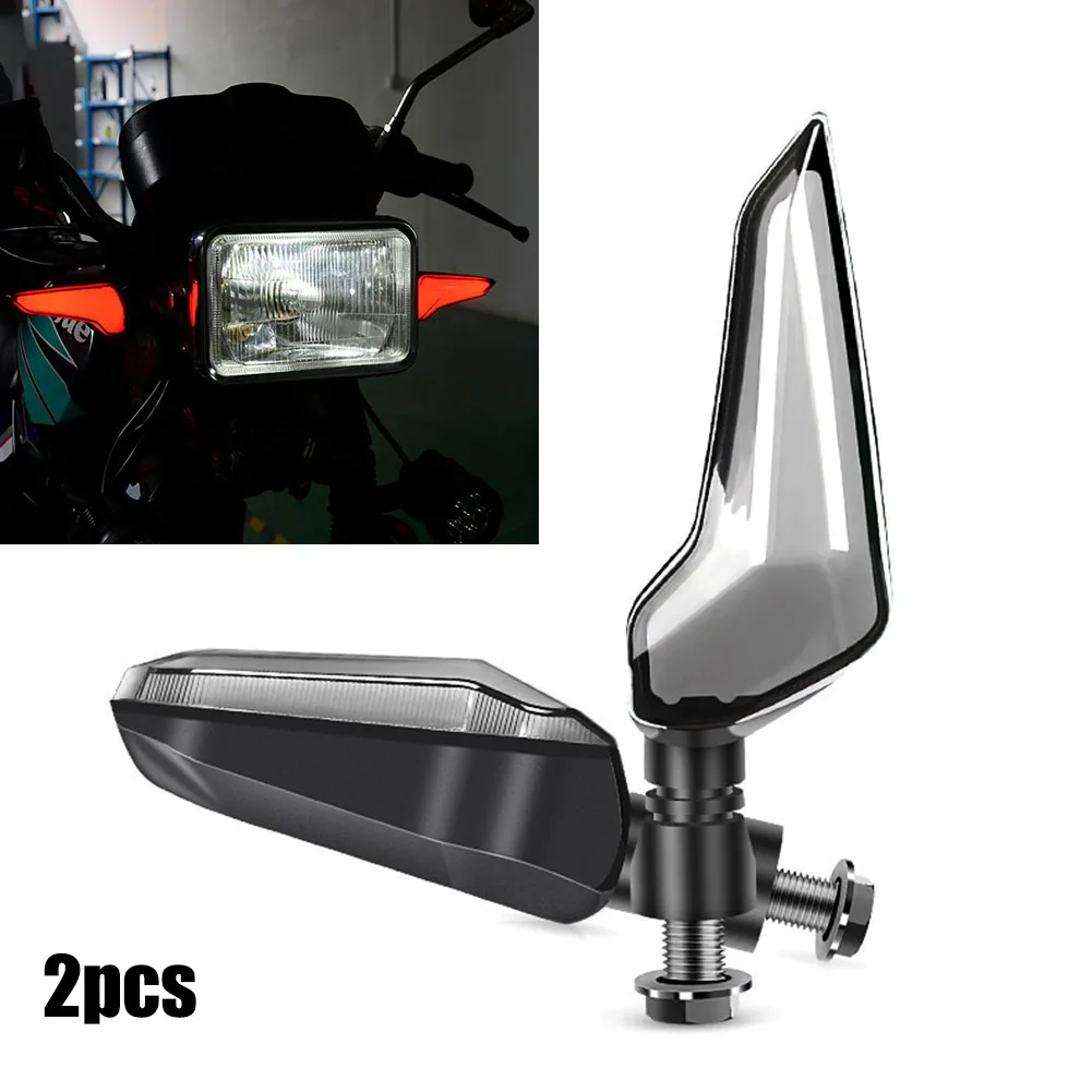 

2PCS Universal Motorcycle LED Flowing Turn Signals Indicators Blinker Light 12V Blue/Red/White LED Turn Signal Light