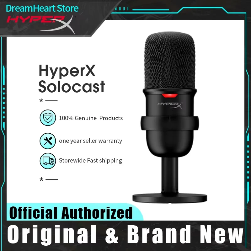 HyperX SoloCast Оригинальный Мини-микрофон Профессиональный Электронный Спортивный