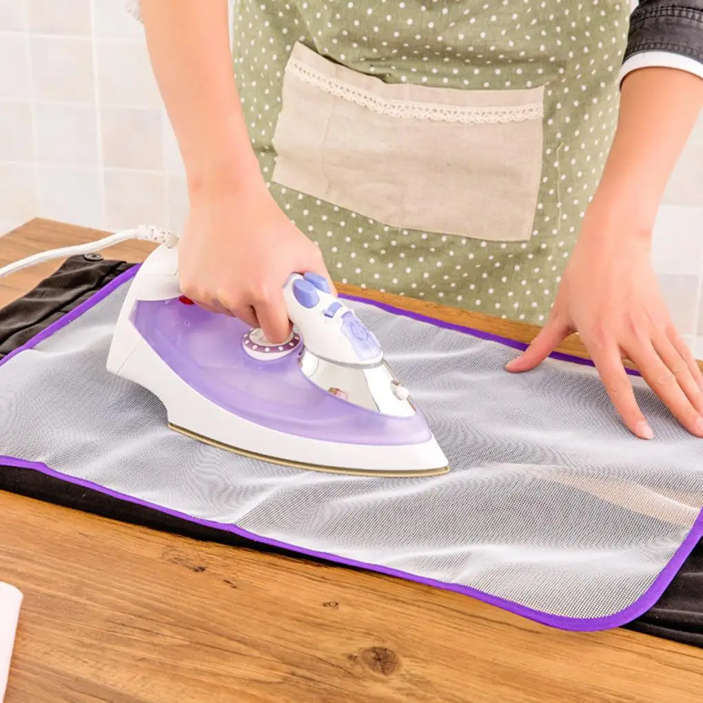 

High Temperature Resistance Ironing Scorch Heat Insulation Pad Mat Household Protective Mesh Cloth Cover in 2 Sizes