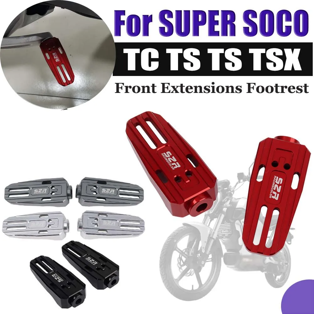 

Motorcycle Widen Front Footrest Driver Foot Rests Footpeg Foot Pegs Pedal For Super SOCO TC TS Lite Pro TS 1200R TSX Accessories