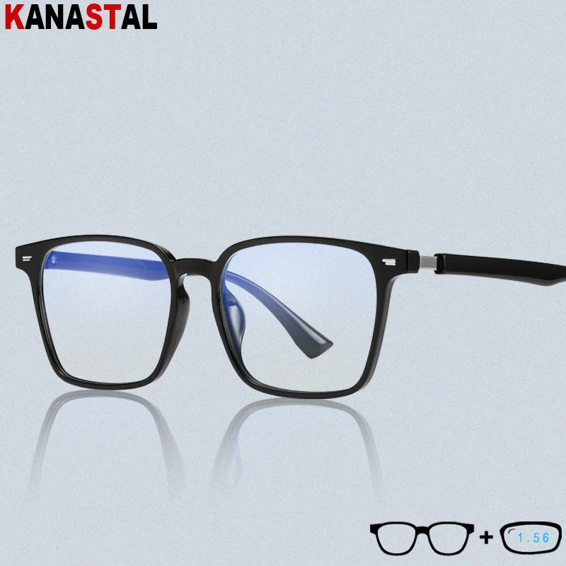 

Men's Blue Light Blocking Reading Glasses TR90 Eyeglasses Frame Women Computer Anti Fatigue Optical Lens Prescription Eyewear
