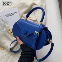 2022 summer luxury brand travel solid color small cute pu leather crossbody bags for women handbags shoulder kawaii tote bags