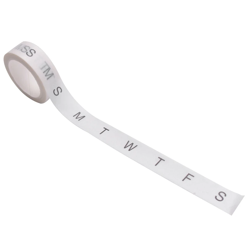 

16 Rolls Calendar Washi Tape Set Date Day Week Month Number Calendar Washi Masking Tape Decorative For Crafts Planner