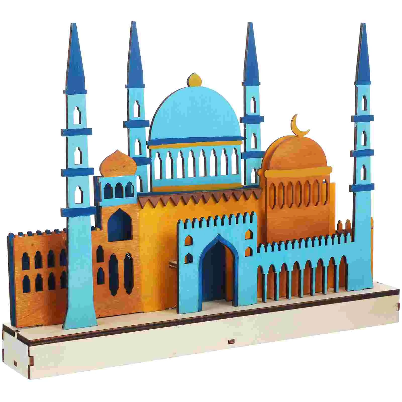 

Ramadan Lamp Eid Light Mubarak Night Party Led Decoration Gift Kareem Bedside Islamic Lights Wooden Muslim Housewarming