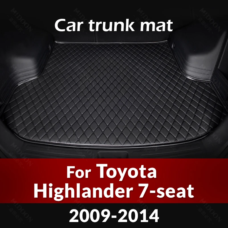 

Car Trunk Mat For Toyota Highlander 7-Seat 2009 2010 2011 2012 2013 2014 Custom Car Accessories Auto Interior Decoration