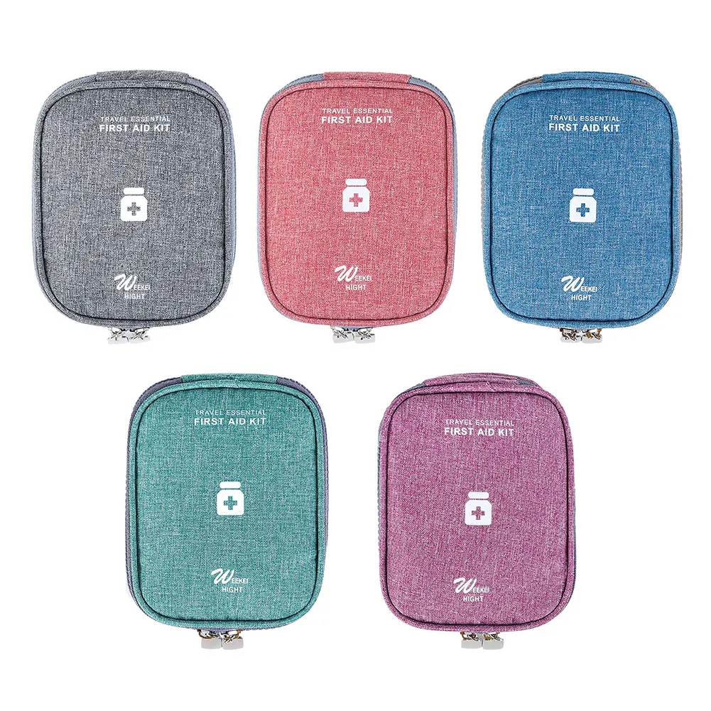 

Portable Storage Bag First Aid Kit Emergency Medicine Bag Outdoor Pill Organizer