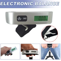 1 pc 110lb 50kg portable travel lcd digital hanging luggage suitcase hook scale electronic baggage bag weight balance tool