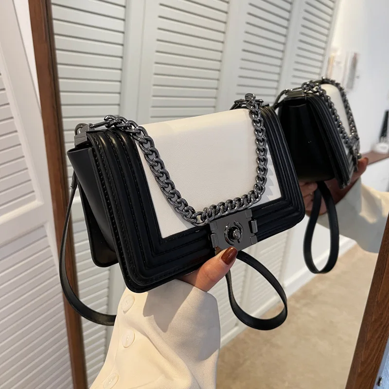 

Luxury Pu Leather Women Chain Shoulder Messenger Bags Designer New Ladies Small Crossbody Bags for Women Casual Female Handbags