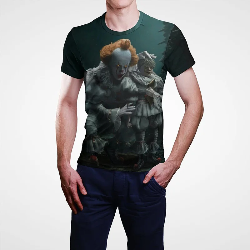 

2022 New Horror Movie It Chapter 2 Chapter Two Horror Joker 3D Printed T-shirt Men Women Children Summer Fashion Casual Top Tees