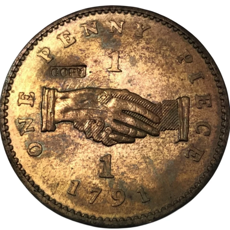 

Медная монета 1791 года Sierra Leone Company 1 пенни 32 мм