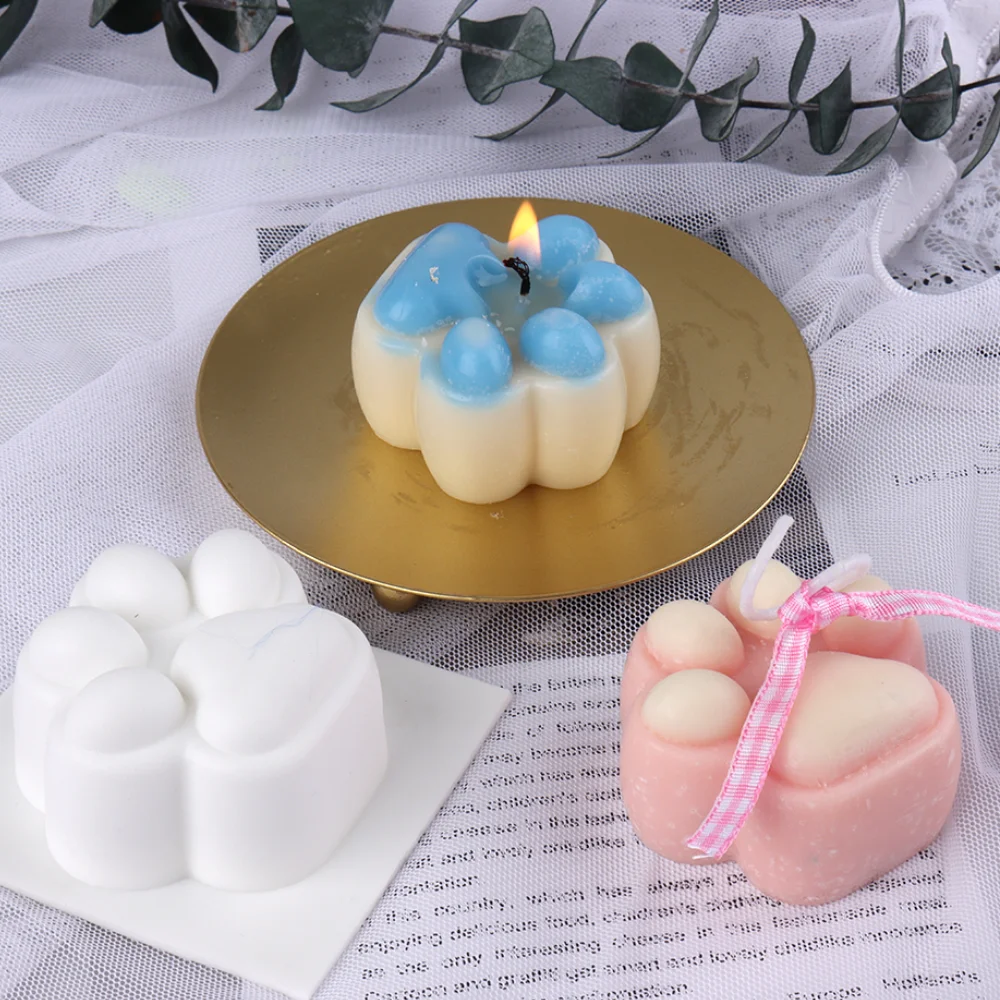 

Bear Cat Paw Silicone Mold Candle Mold Scented Diy Handmade Candle Material Resin Mold Candle Making Supplies