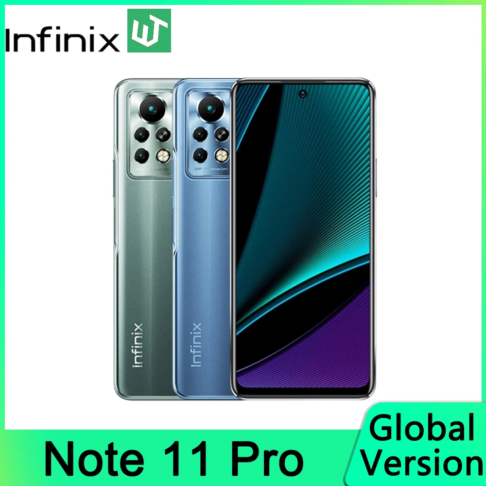 Infinix Note 11 Pro 8GB 128GB 6.95'' Display Smartphone Super Charge 5000 BatteryHelio G96 120Hz Refresh Rate 64MP Camera