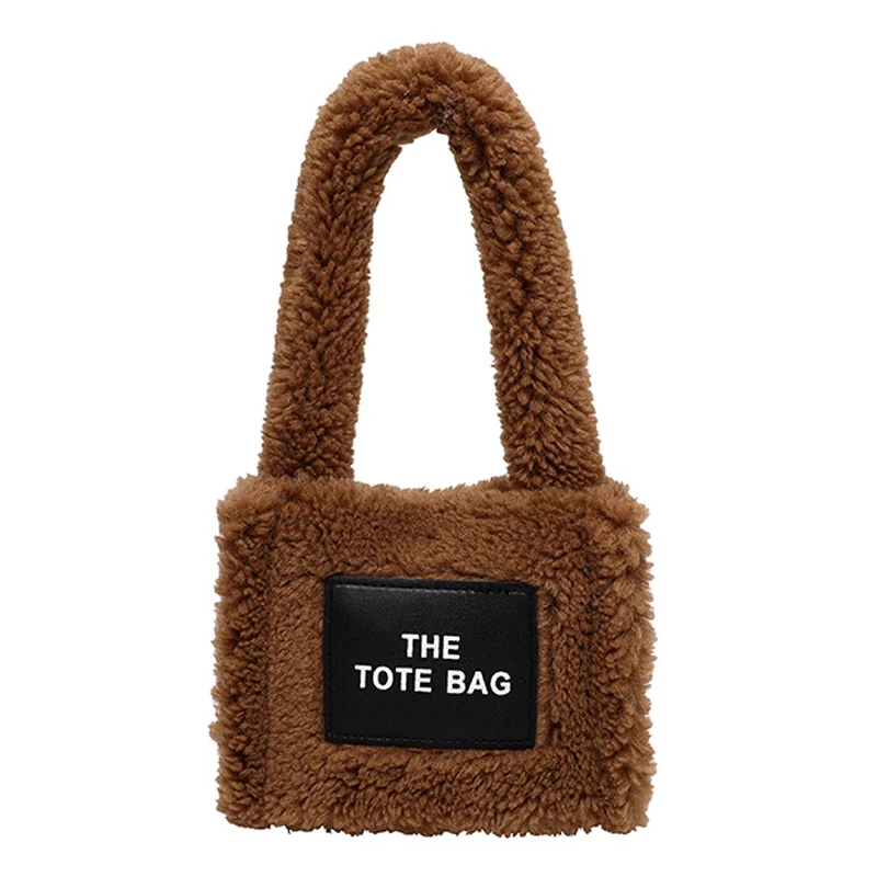 

Classic Mini Women Handbag Tote Bags Fashion Faux Fur Women's Bag Wholesale Small Plush Shoulder Bag