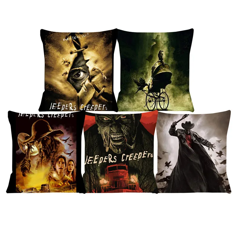 

Super Soft Cushion Cover Horror Movie 45X45 Pillow for chairs Home Decorative cushions for sofa Throw Pillow Cover SJ-219