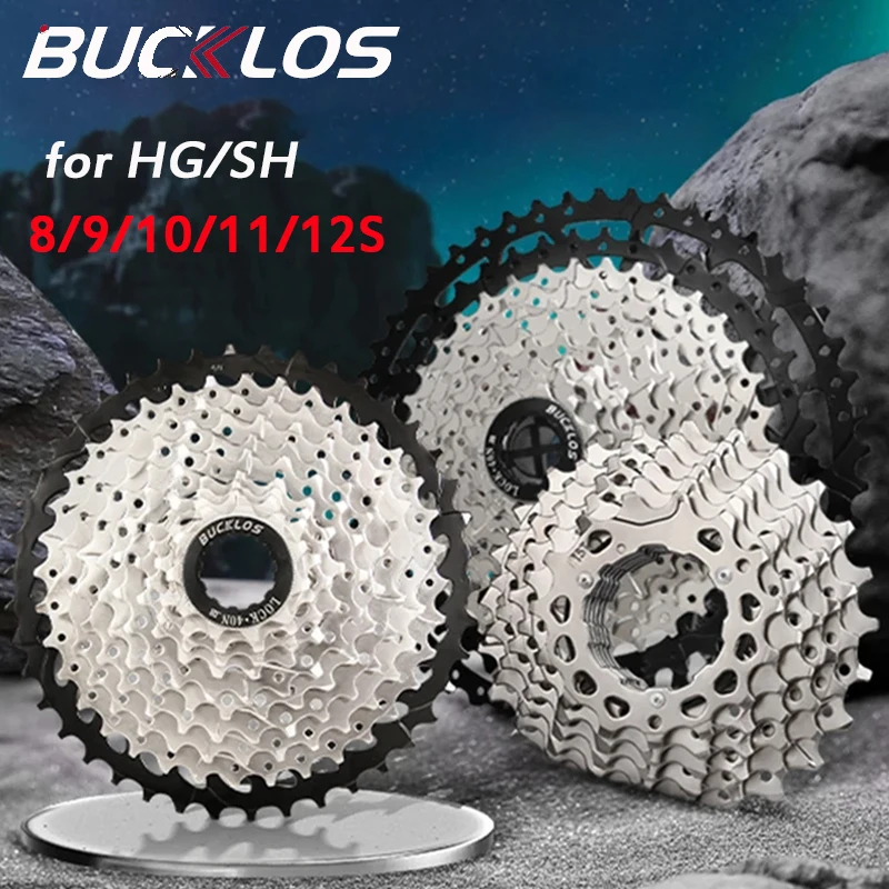 Кассеты BUCKLOS для горных и шоссейных велосипедов 8 в 9 В 10 11 12 кассеты со звездочками