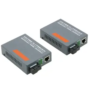 1 pair 5KM or 20KM HTB-GS-03AB Ethernet Media Converter 10/100/1000 Base-T To 1000 Base-SX/LX Fiber Transceiver