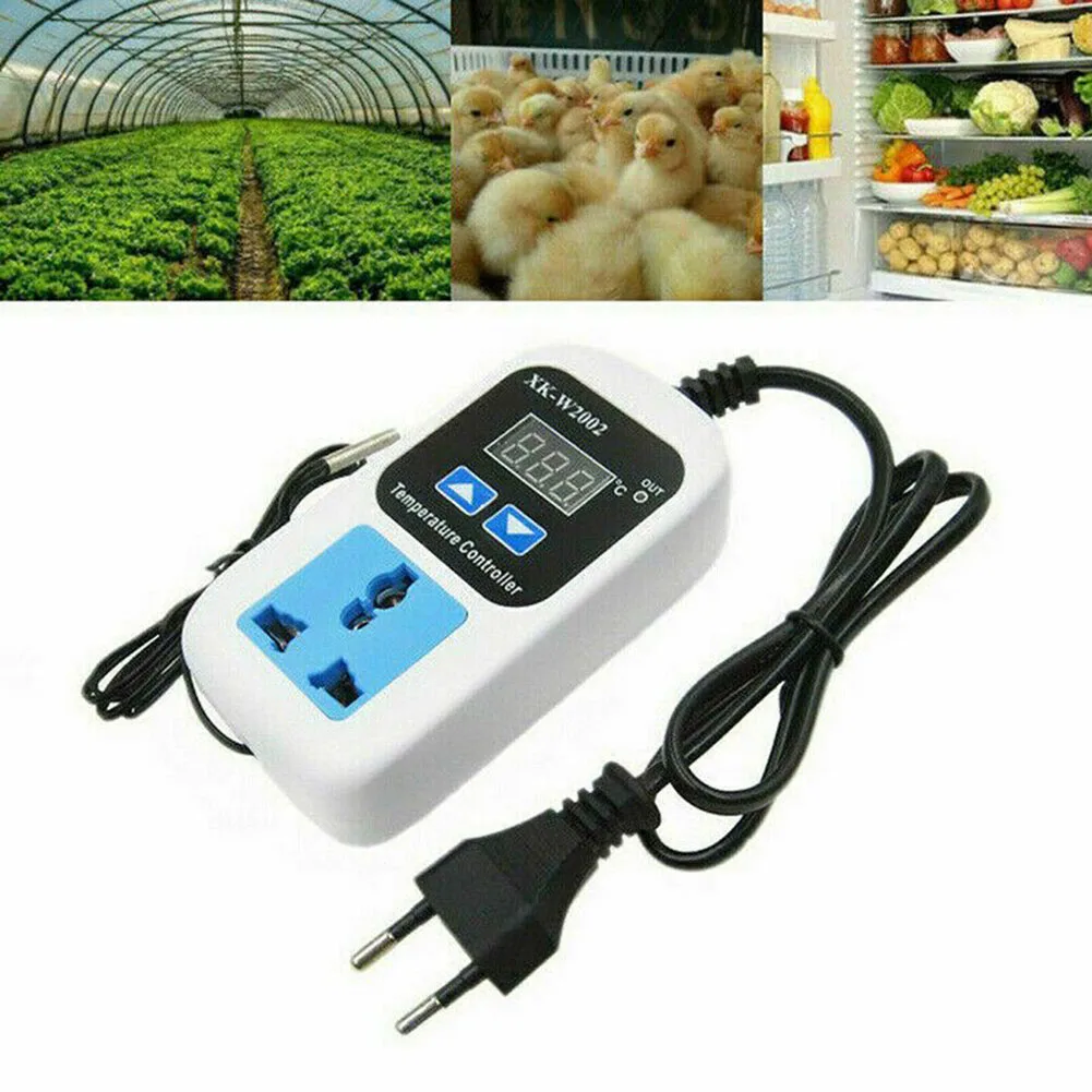 

Digital Temperature Controller 110V-220V 10A LCD Display Thermostat EU Plug Wear Resisting Home Assistant Accessories Repairing
