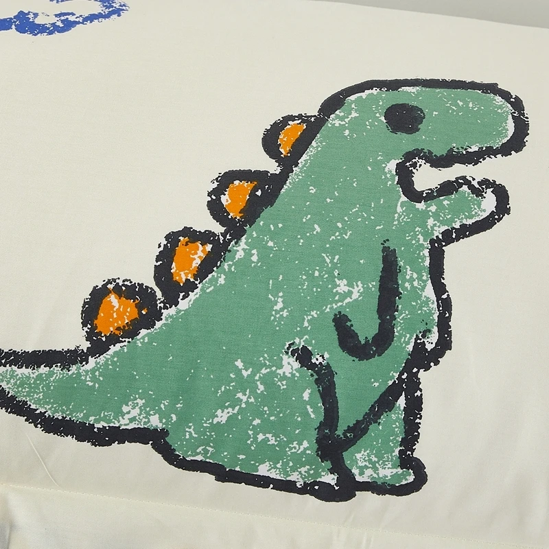 Чехол для подушки с изображением динозавра мальчиков и девочек хлопковая