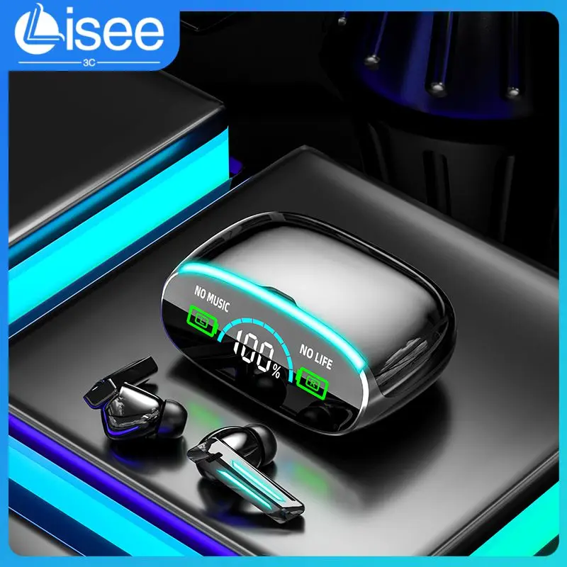 

Bluetooth Headset Digital Display Gaming Earphone With Mic Tws Earphones With Charging Case Low Latency Waterproof Tws In-ear