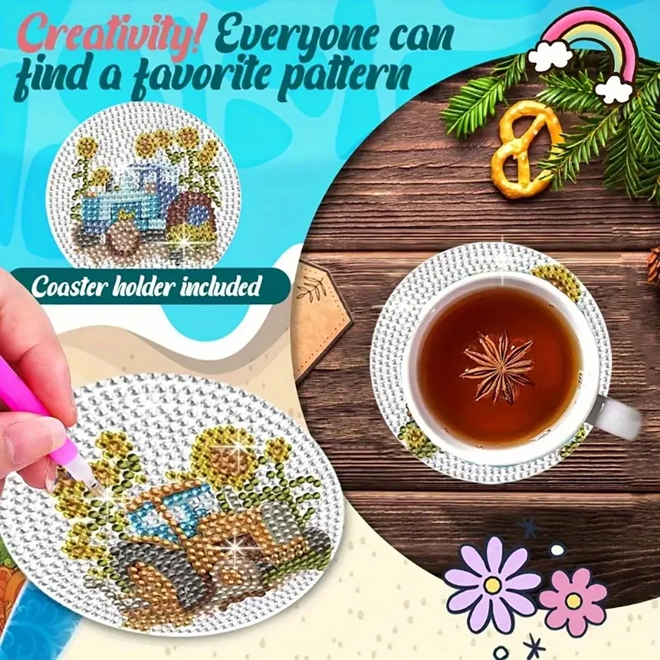 8 шт./набор набор автомобильных подставок с держателем