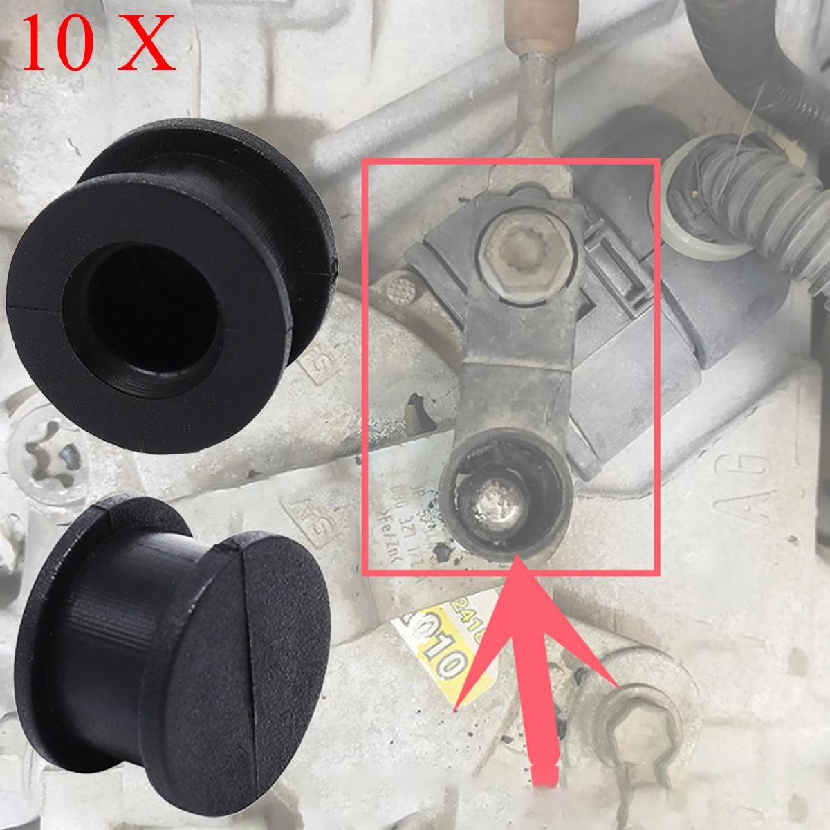 

10X For VW Atlas Golf Bora 2008 2009 2010 - 2015 Gear Shifting Cable End Connector Bushing Fix Repair Kit Automatic Transmission