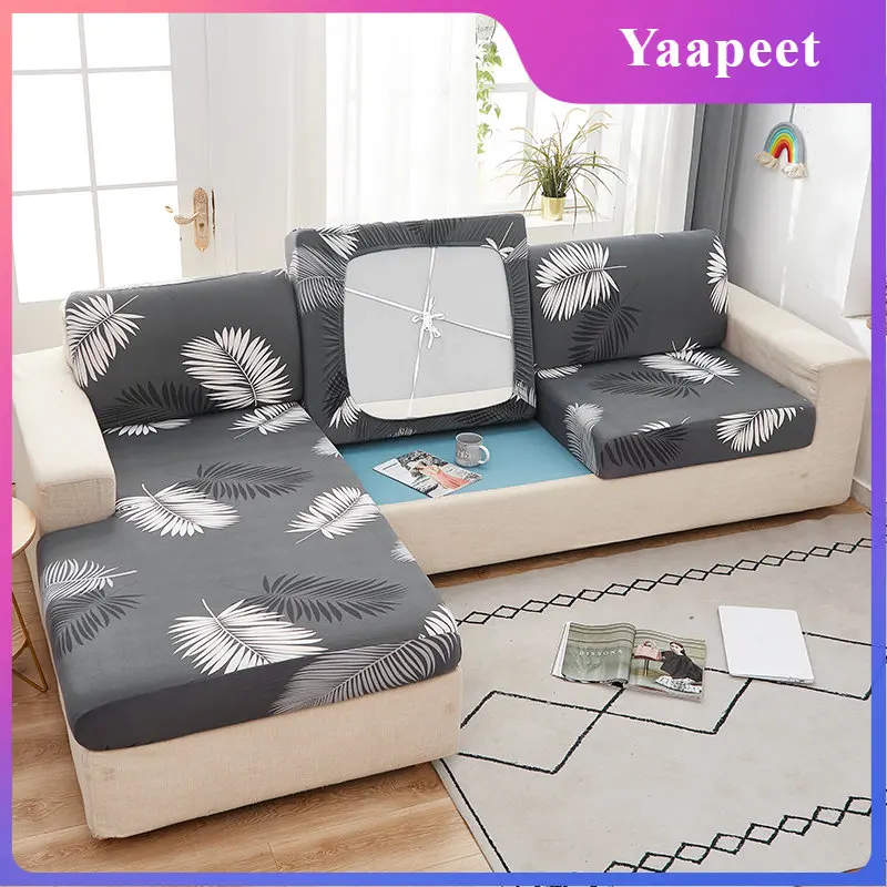 

Airldianer Sofa Cushion Cover For Living Room Pets Kids Prinetd Elastic Couch Seat Slipcover Funiture Protector 1/2/3/4 Seater
