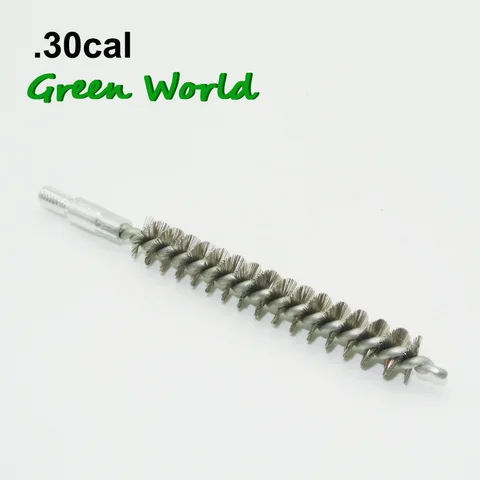 Green World 3 шт./лот .22cal .30cal Щетка из нержавеющей стали, щетка для чистки пистолета, щетка из щетины кабана