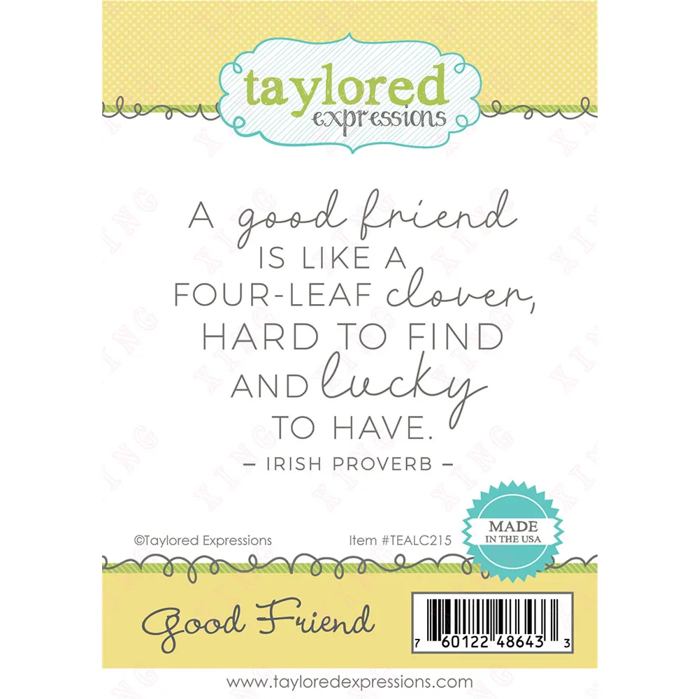 

Scrapbook Diary Decoration Embossing Template Diy Greeting Card Handmade Craft Album Molds Good Friend New Clear Silicone Stamps