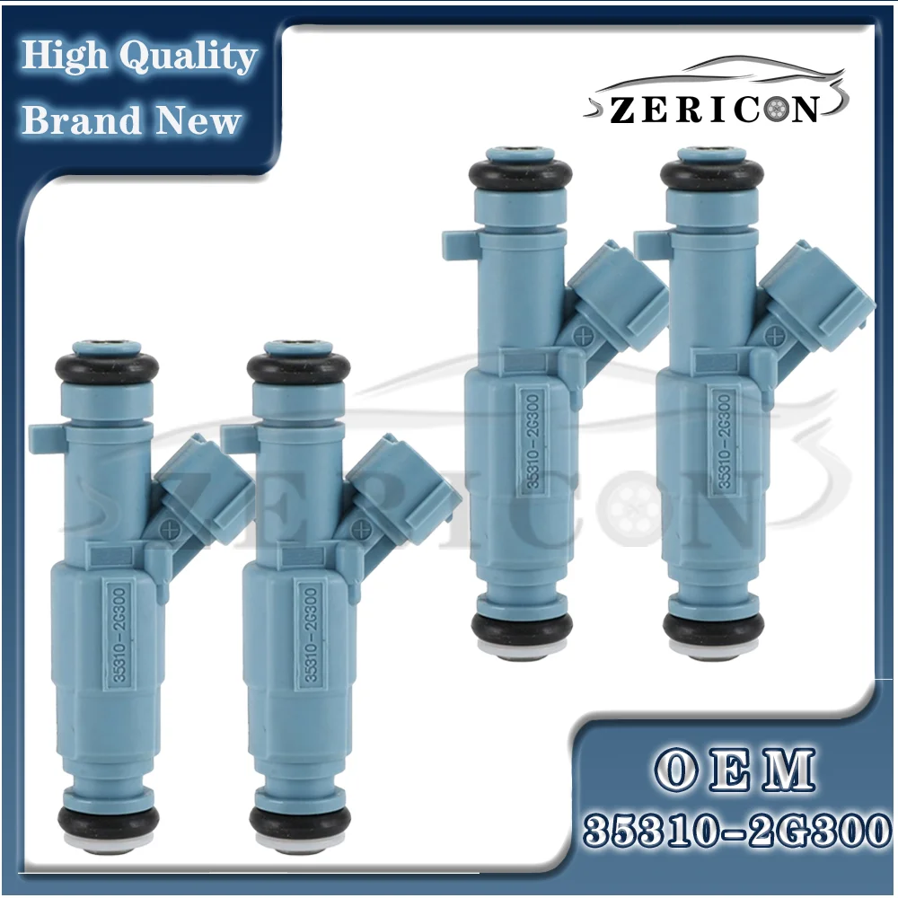 

4Pcs 35310-2G300 353102G300 Fuel Injector Brand New For HYUNDAI SANTA FE SONATA TUCSON KIA FORTE OPTIMA RONDO SORENTO SPORTAGE