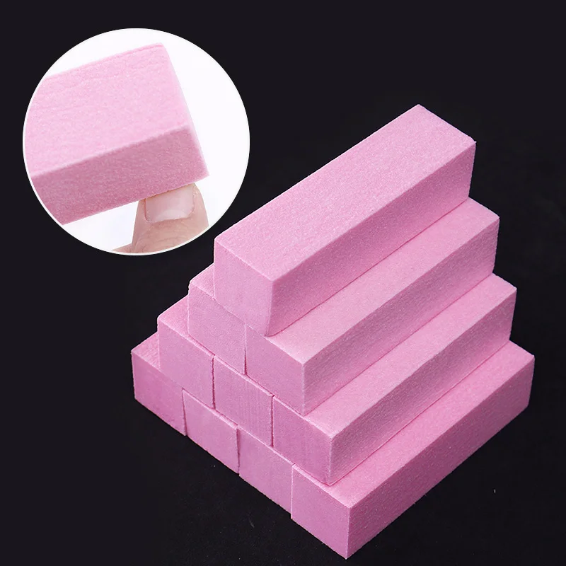 

Pink White Buffing Sanding Files Block Pedicure Manicure Care Sponge Nail Art Buffer Grindig Polishing No Hurt Nail Art Tools