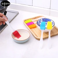 barbecue oil brush oil dispenser with brush high temperature resistant silicone seasoning bottle brush kitchen baking gadgets