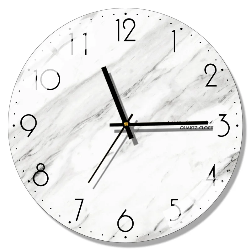 

Creative Nordic Wall Clock Modern Design Silent Wall Watches Home Decor Glass Clocks Mechanism Living Room Decor Bedroom Gift
