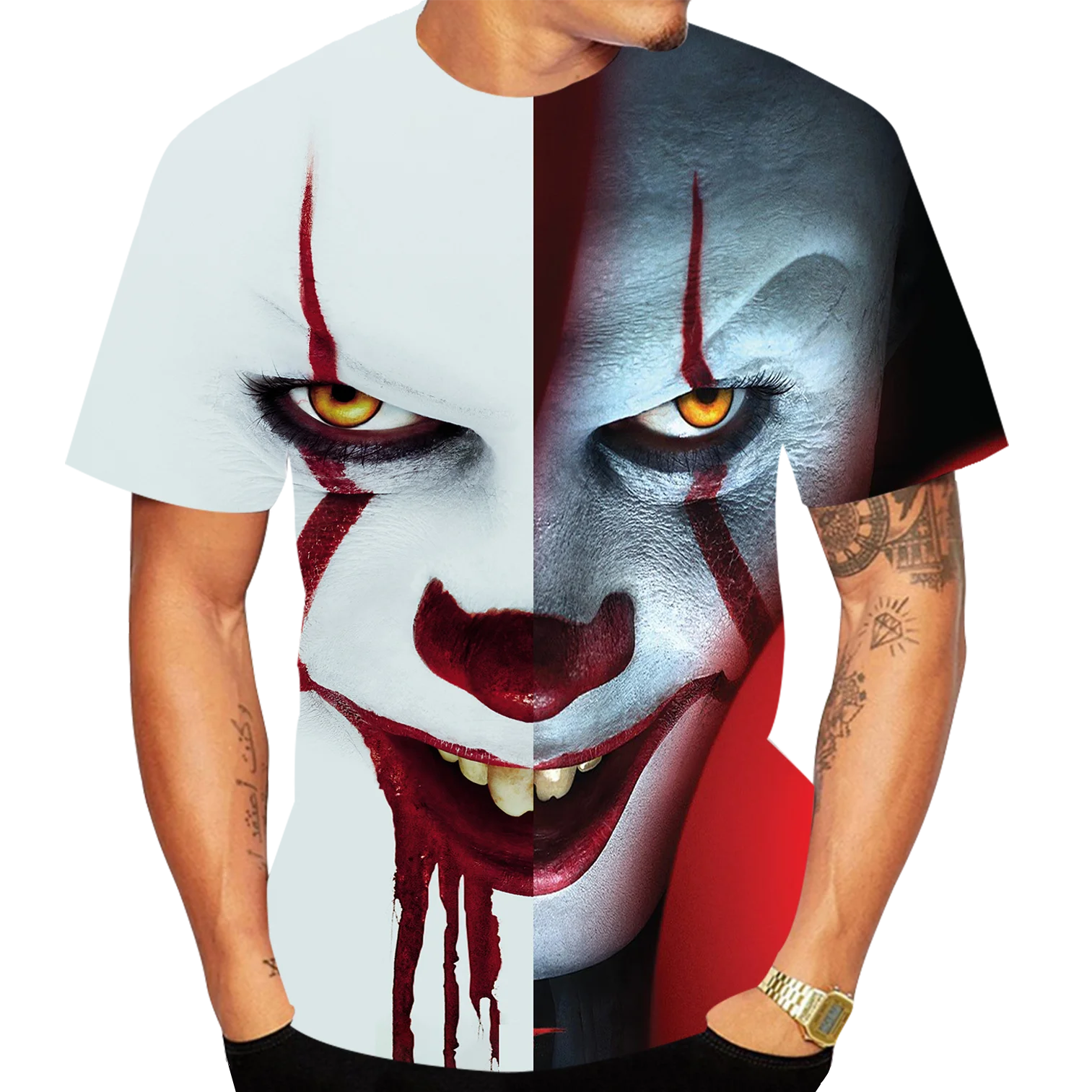 

Pennywise Fashion 3d Print Tshirts Cool Novelty Casual Couples Clothing