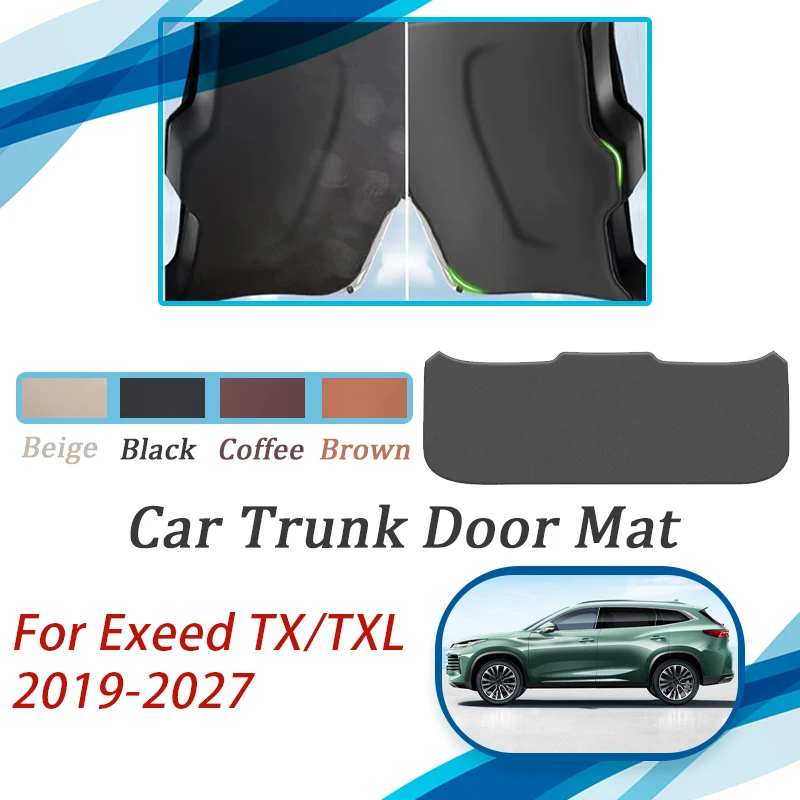 Накладка на багажник автомобиля для Exeed TX TXL Lingyun 2019 ~ 2027 кожаные коврики чехлы