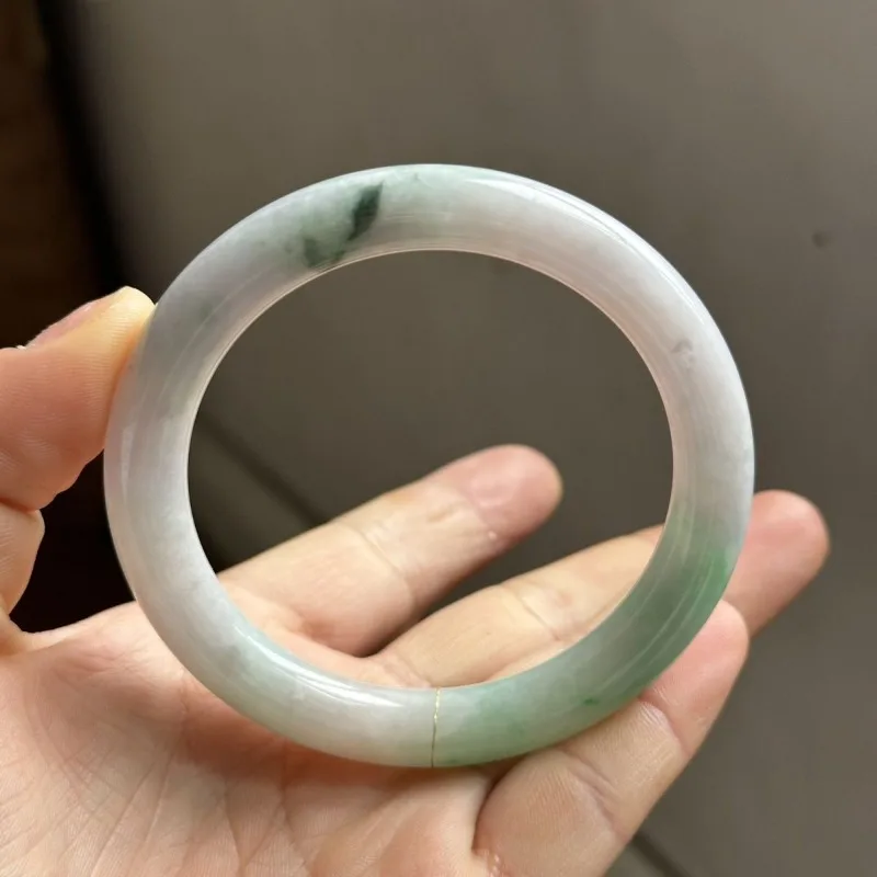 Плавающий зеленый на белом фоне водный Круглый браслет jadeite