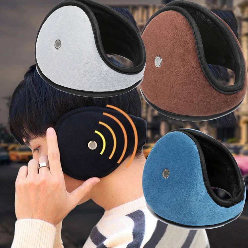 

Winter Earmuffs With Earpiece Men Woman Thick Plush Soft Warm Earmuffs Outdoor Riding Warming Tool Apparel Accessories