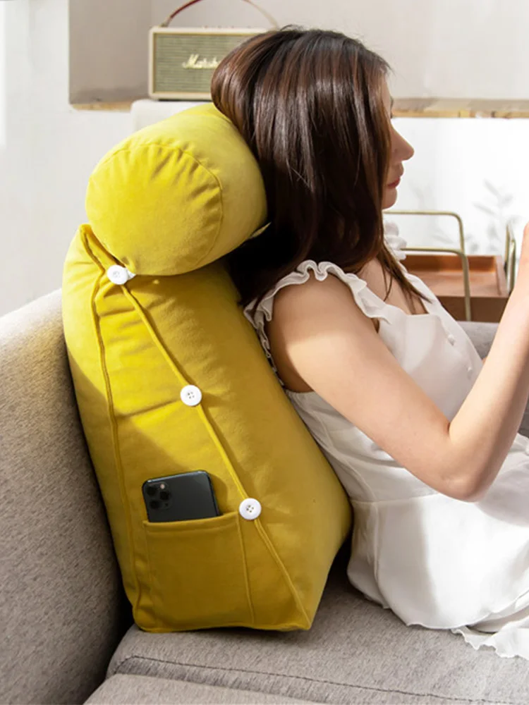 

Nordic Simple Adjustable Pillow, Head Pillow, Small Backrest, Sofa, Bedroom, Bedside Adjustable Cushion, Removable And Washable