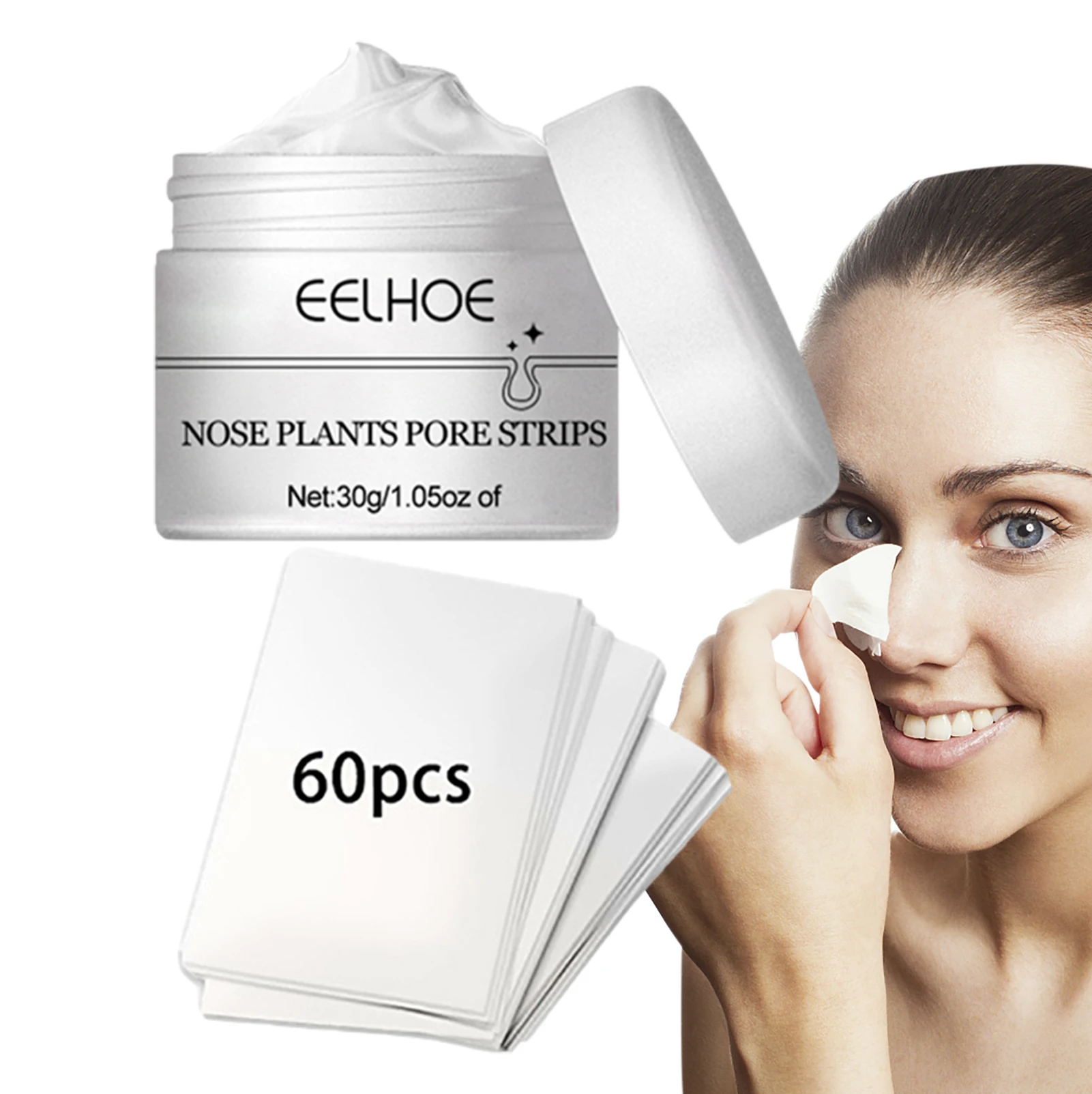 

Blackhead Remover Cream Nose Plants Pore Strips Blackhead Remover Cream Facial Pore Cleanser Soft Smooth Radiant Skin Beauty