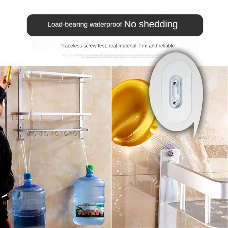 

Installation Hook Household Supplies Nail Wall Nail-free Double Hook Non-perforated Home Storage Gadgets Sticky Wall Hook