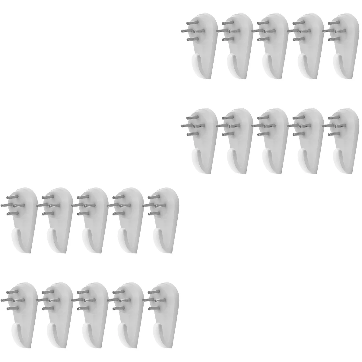 

20 pcs Stucco Hooks Concrete Wall Hangers Trace Hanging Hook Seamless Nails Wall Nails Invisible Hook