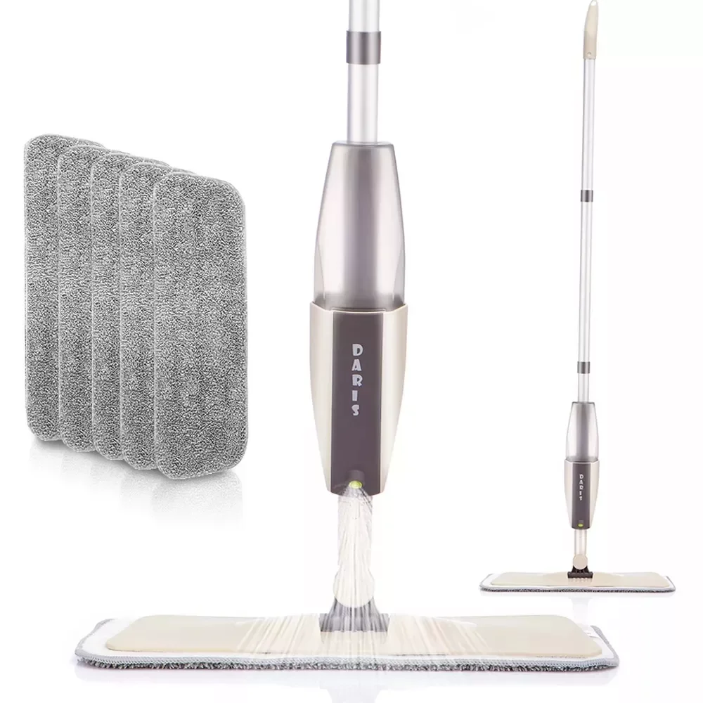 

Hand Spray Mop Floor House Cleaning Tool Mop for Wash Floor Lazy Flat Floor Cleaner Mop with Replacement Microfiber Pads