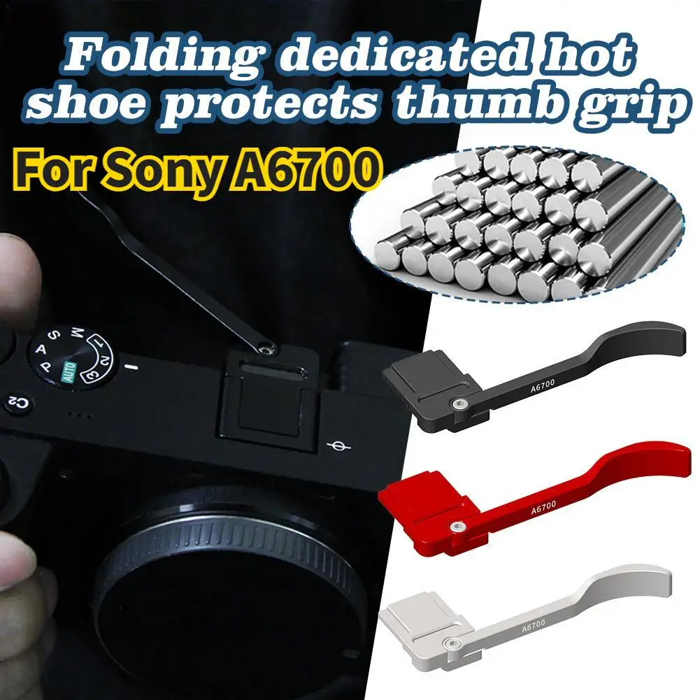 Для Sony A6700 Metel ручка для большого пальца горячего башмака кронштейн крепления