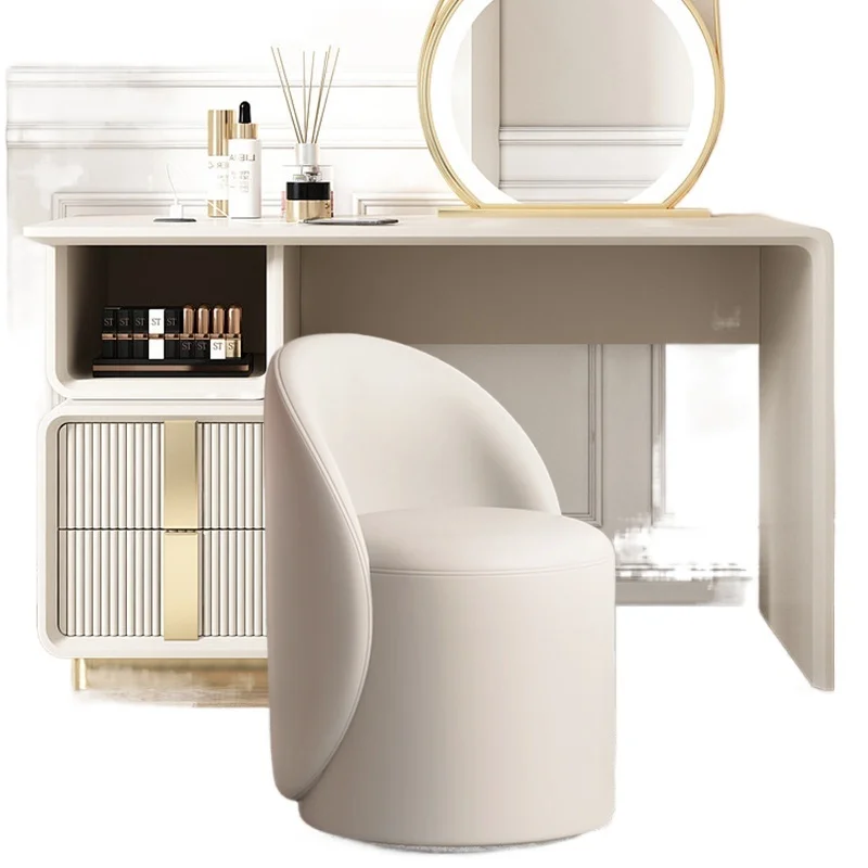 

Bedroom Makeup Chair Backrest Makeup Stool Light Luxury Chairs Home Bedroom Vanity Chair Simple Dresser Stool Accent Chairs