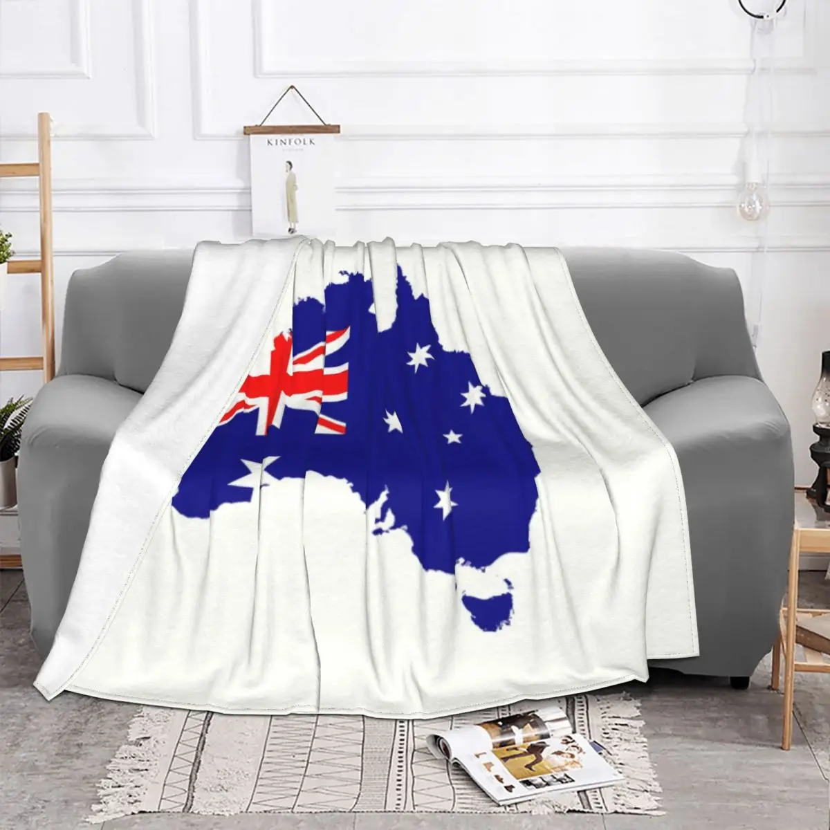 Австралийский флаг Флисовое осеннее теплое Фланелевое Австралийское